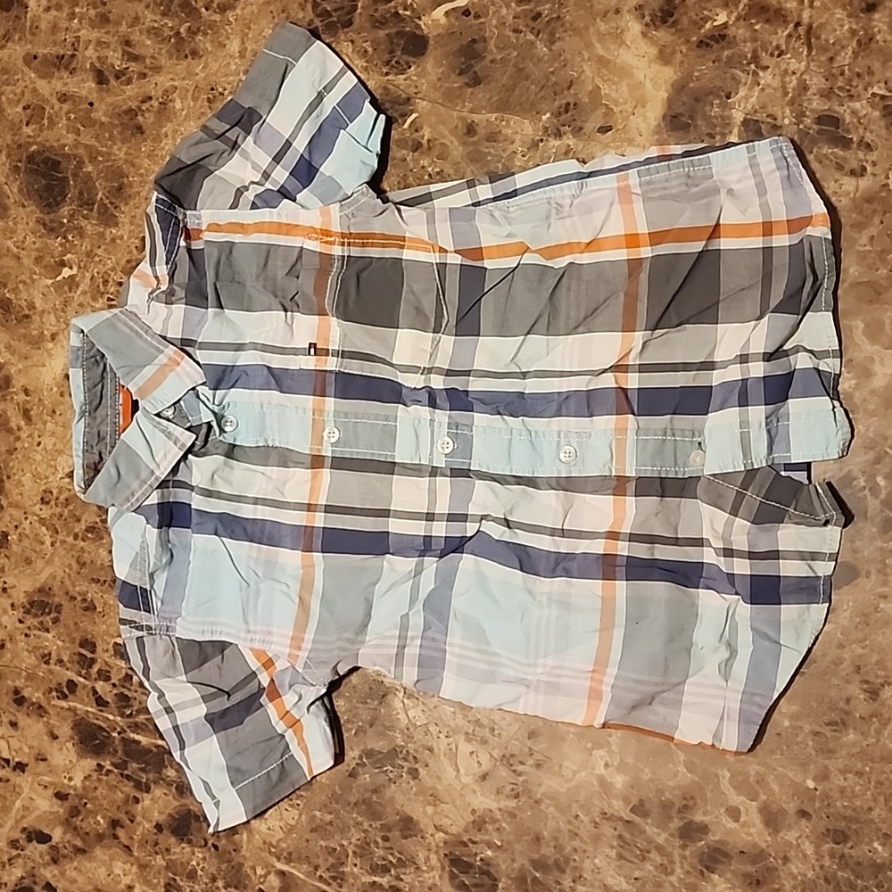 Tommy Hilfiger short sleeve button-down shirt size 8/10